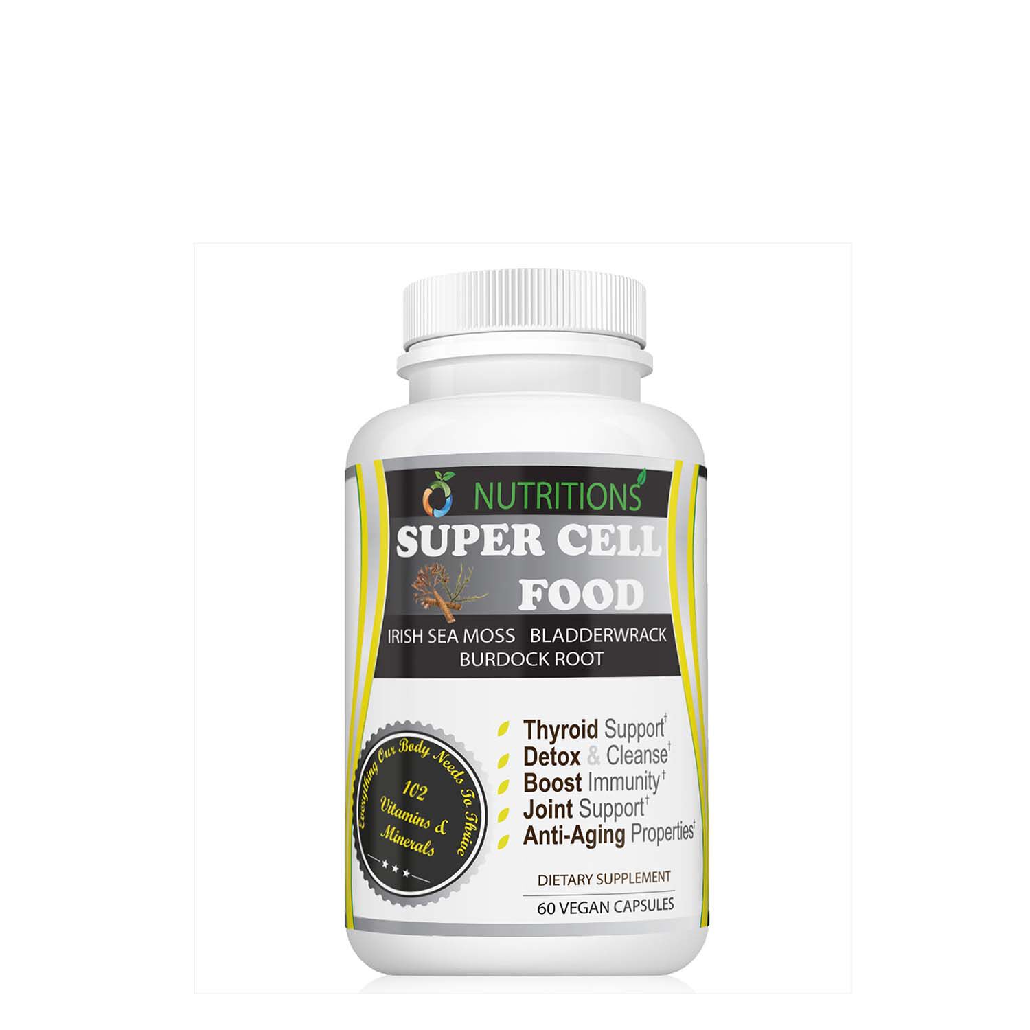 Super Cell Food - 60 Vegan Capsules (30 Servings)  | GNC